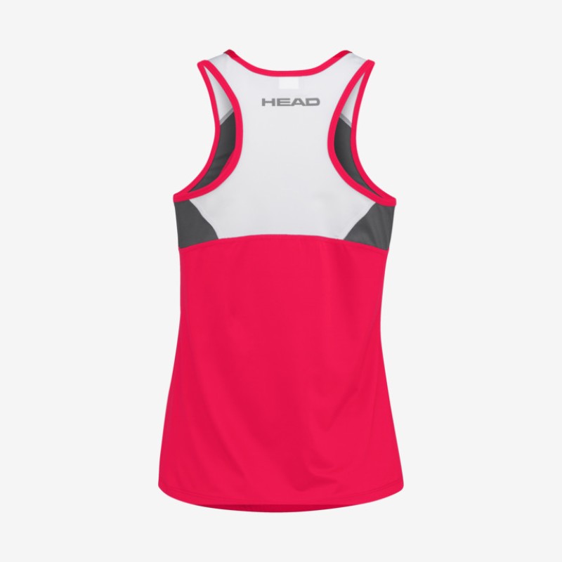 Camiseta Head Club 22 Top Magenta Mujer - Barata Oferta Outlet