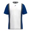 Head Club 25 Tech White Blue Royal Junior T-Shirt