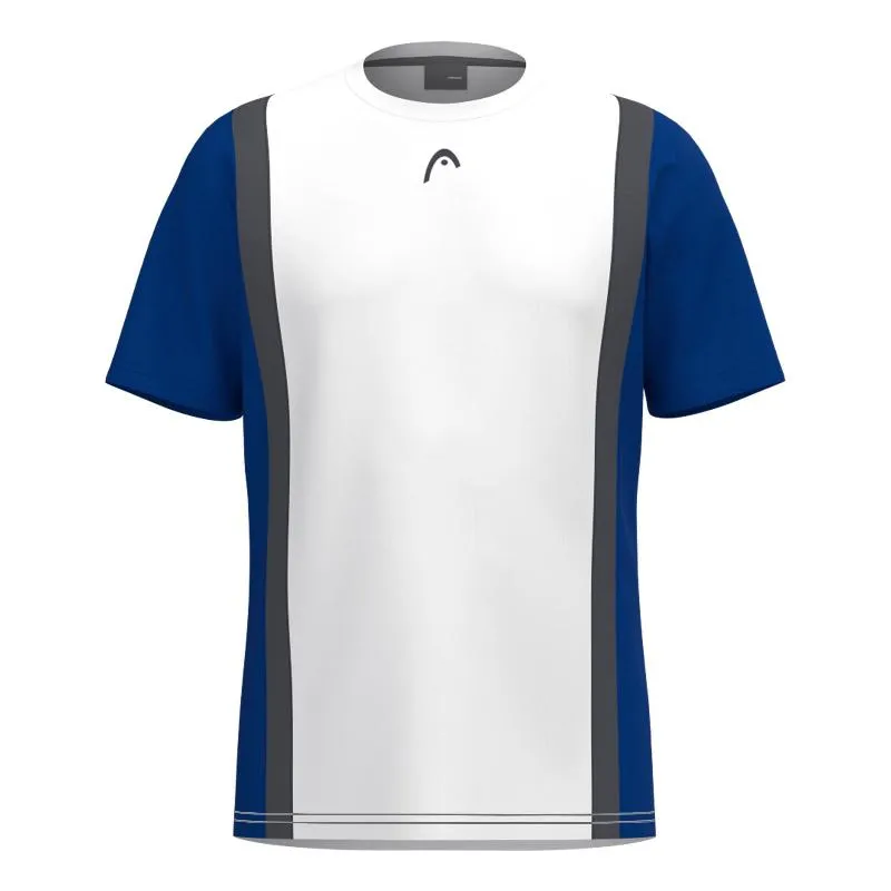 Head Club 25 Tech White Blue Royal Junior T-Shirt