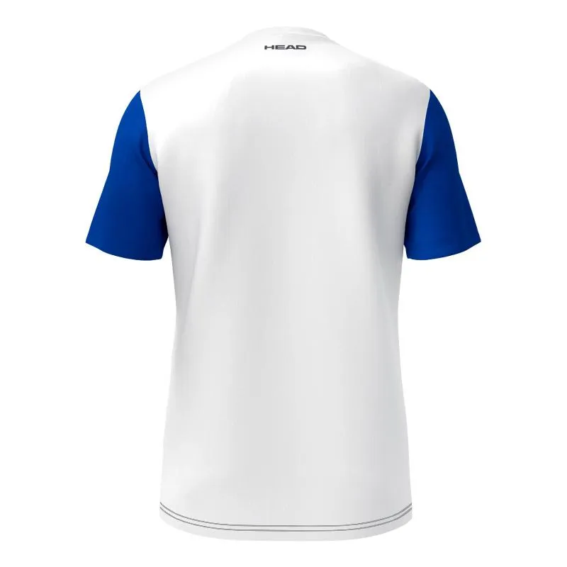 Head Club 25 Tech White Blue Royal Junior T-Shirt