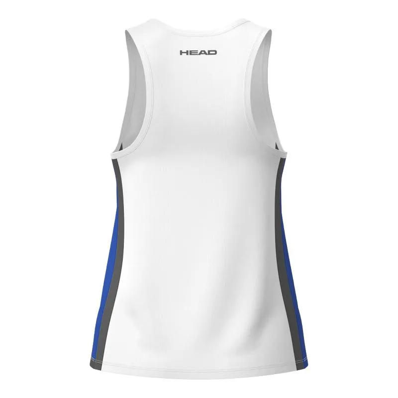 Head Club 25 Tech White Royal Blue Women's T-Shirt