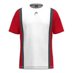 Head Club 25 Tech White Red T-Shirt