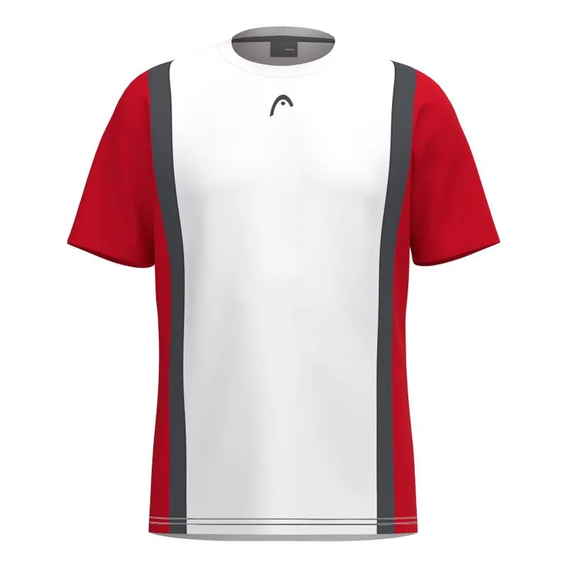 Head Club 25 Tech White Red Junior T-Shirt