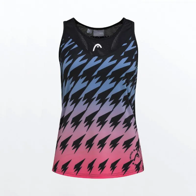 Camiseta Head Game Magenta Print Mujer