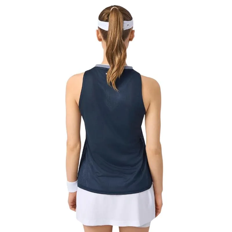 Head Performance Navy Blue Silver Women's T-Shirt