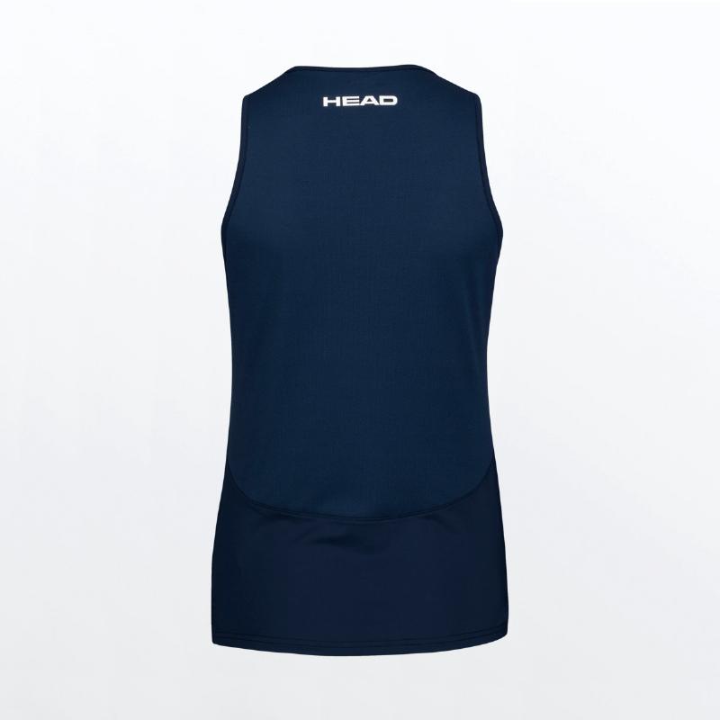 Camiseta Head Performance Azul Oscuro Mujer - Barata Oferta Outlet