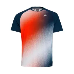 Camiseta Head Performance Print Mandarina