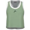 Camiseta Head Play Top Corto Verde Gris Mujer