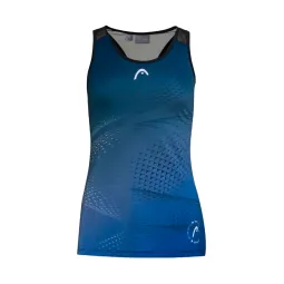 Head Play T-shirt Black Print Padel Woman