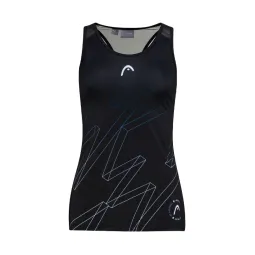 T-shirt Head Play Print Padel Black Woman