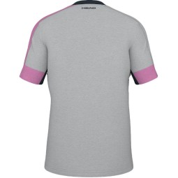 Camiseta Head Play Tech Rosa Gris