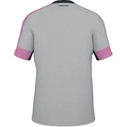 Camiseta Head Play Tech Rosa Gris