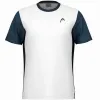 Head Slice White Navy Blue T-Shirt