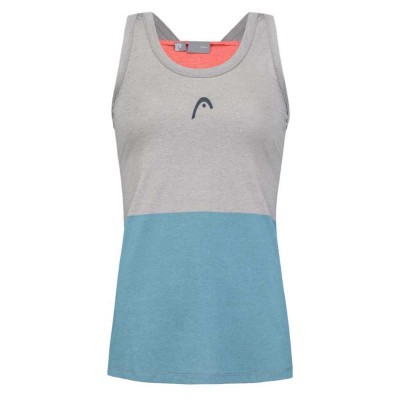 Head Tech Top Grey Electric Blue T-Shirt Women