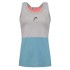 Head Tech Top Grey Electric Blue T-Shirt Women