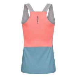 Head Tech Top Grey Electric Blue T-Shirt Women