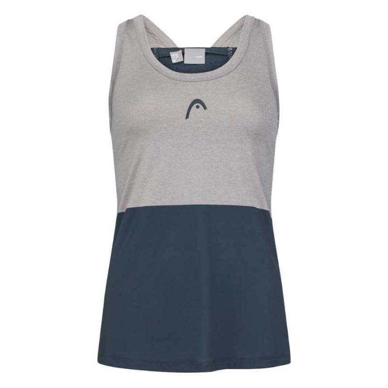 Camiseta Head Tech Top Gris Marino Mujer - Barata Oferta Outlet