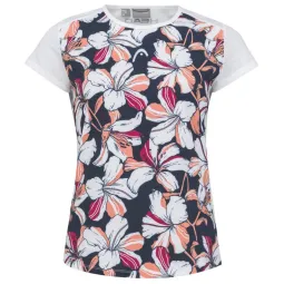 Camiseta Head Tie- Break Print Blanco Mujer