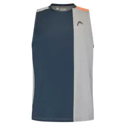 Camiseta Head Top Gris Naranja