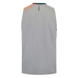 Camiseta Head Top Gris Naranja