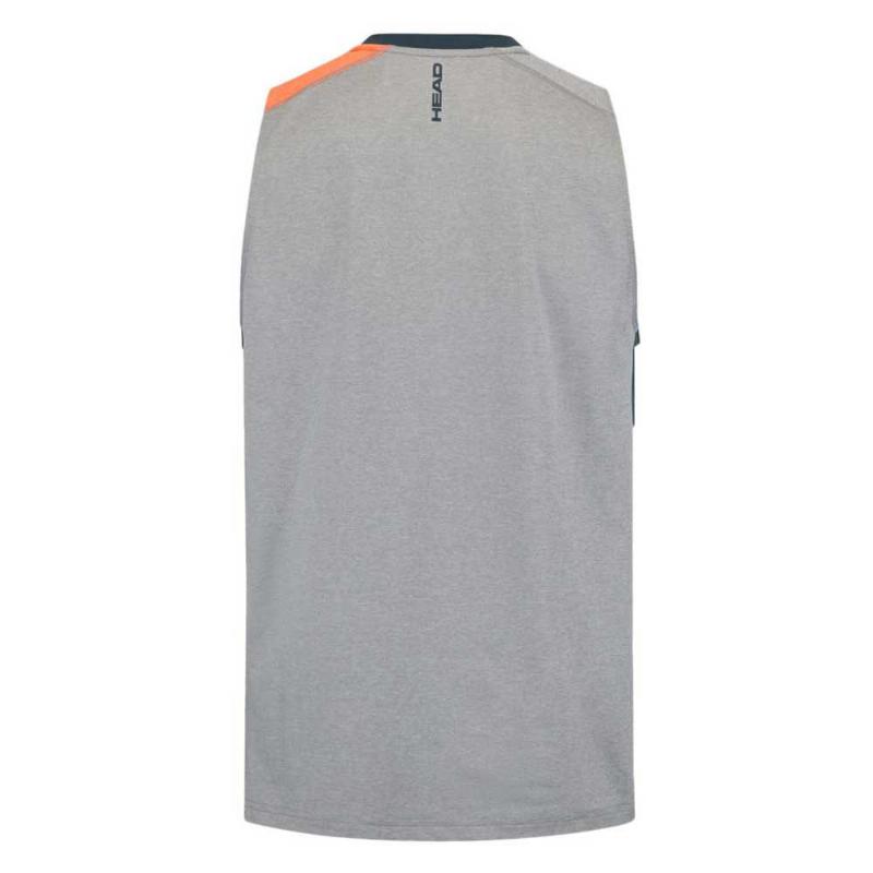 Camiseta Head Top Gris Naranja - Barata Oferta Outlet