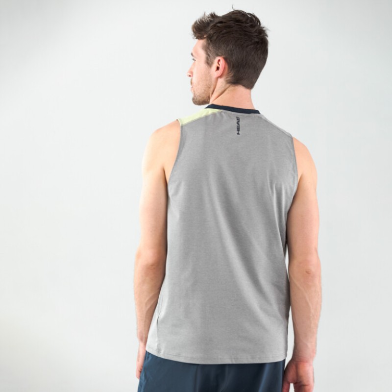 Camiseta Head Top Gris Verde Pastel - Barata Oferta Outlet