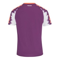 Camiseta Head Topspin Lila Print Vision