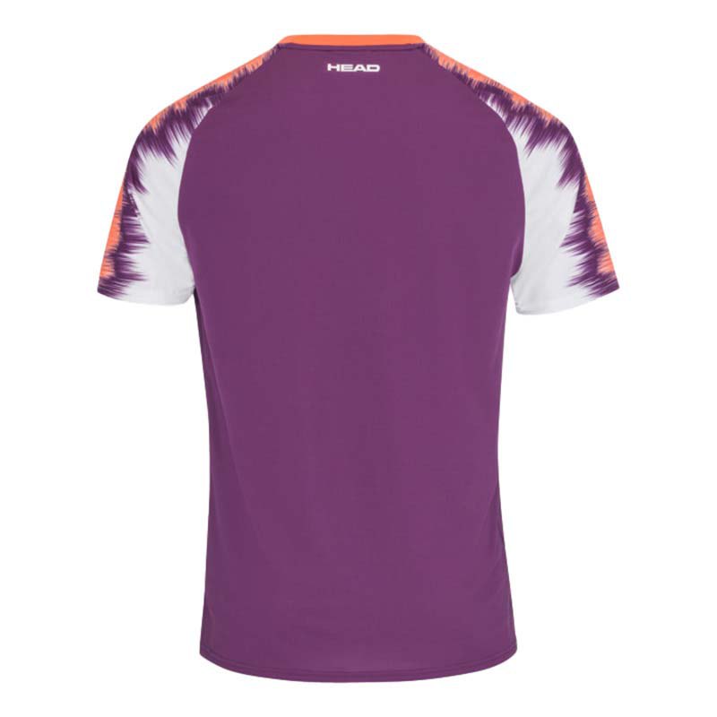 Camiseta Head Topspin Lila Print Vision - Barata Oferta Outlet