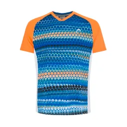 Head Topspin T-Shirt Orange Dark Blue