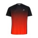 Camiseta Head TopSpin Negro Print Vision Junior - Barata Oferta Outlet