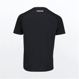 Camiseta Head TopSpin Negro Print Vision Junior