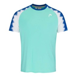 Camiseta Head Topspin Turquesa Print Vision