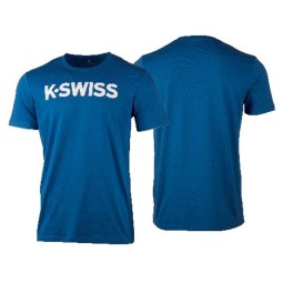 Camiseta Kswiss Core Azul Blanco
