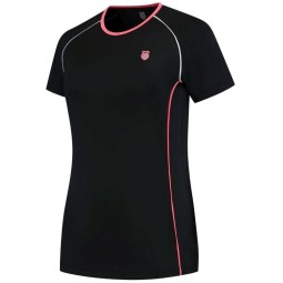Camiseta Kswiss Hypercourt Crew 4 Negro Mujer