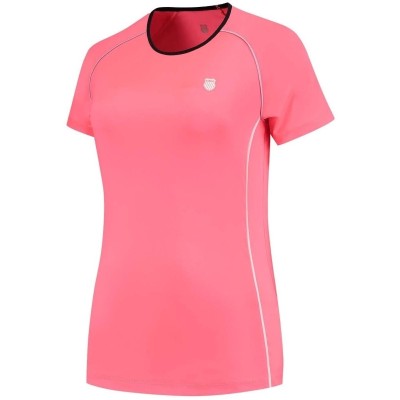 Camiseta Kswiss Hypercourt Crew 4 Rosa Mujer