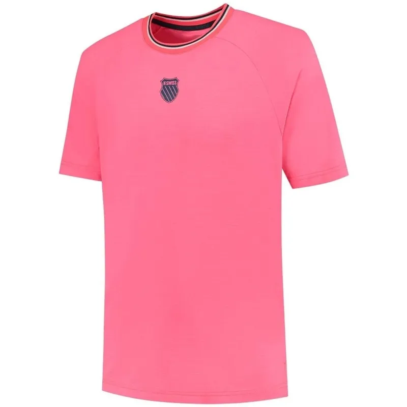 Camiseta Kswiss Hypercourt Melange 3 Rosa