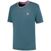 Camiseta Kswiss Hypercourt Mesh Crew 4 Verde Petroleo