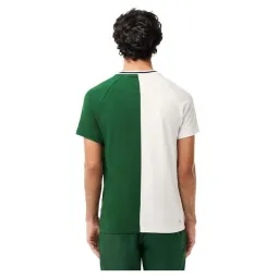 T-Shirt Lacoste Daniil Medvedev Branco Verde