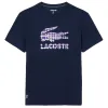 Lacoste Daniil Medvedev Navy Blue Tennis T-Shirt