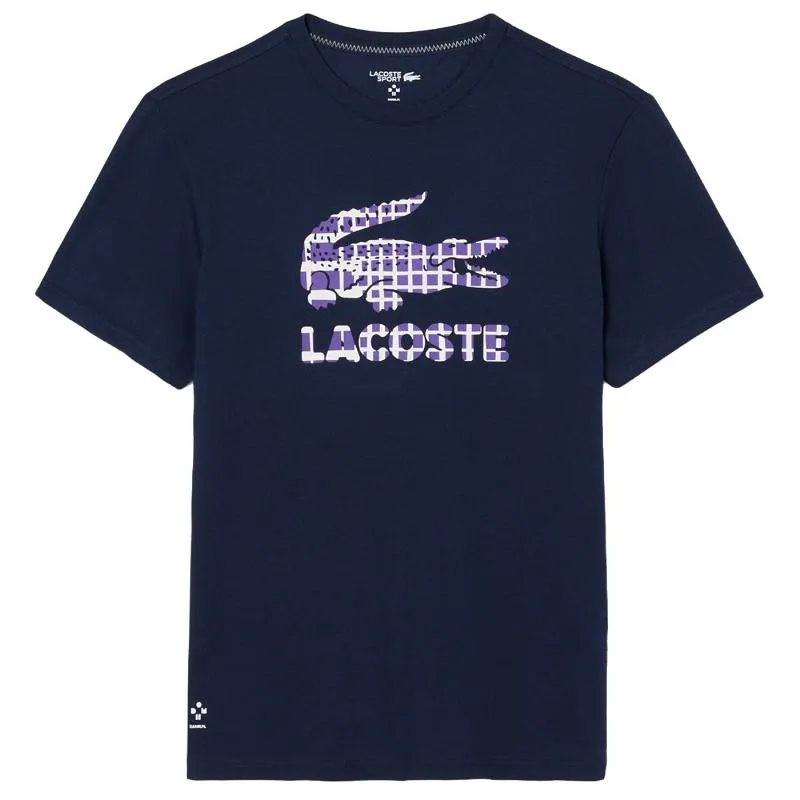 Lacoste Daniil Medvedev Navy Blue Tennis T-Shirt