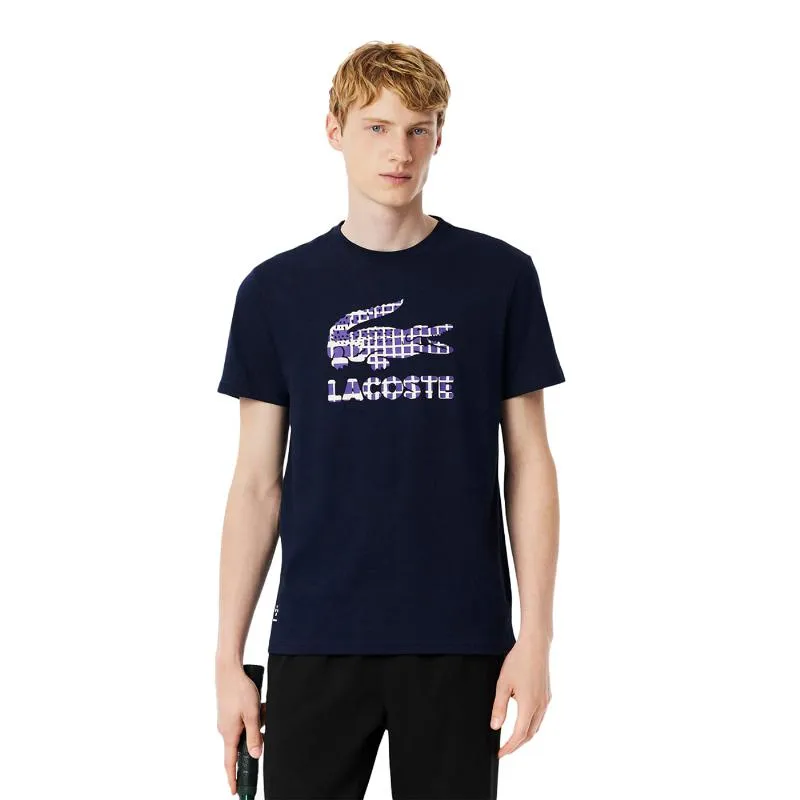 Lacoste Daniil Medvedev Navy Blue Tennis T-Shirt