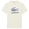Lacoste Daniil Medvedev Tennis T-Shirt Off-White