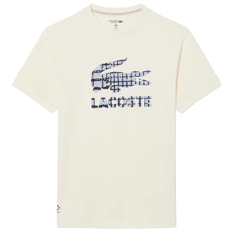Lacoste Daniil Medvedev Tennis T-Shirt Off-White