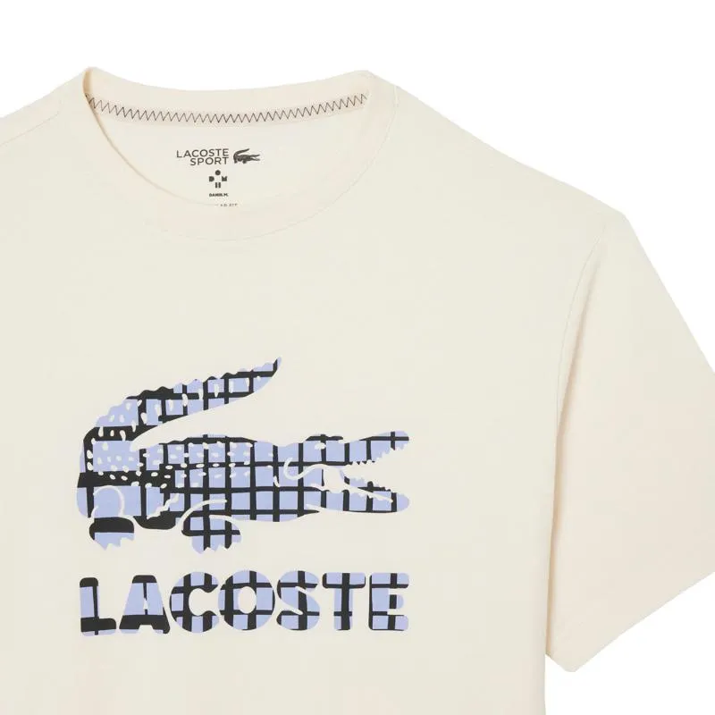 Lacoste Daniil Medvedev Tennis T-Shirt Off-White
