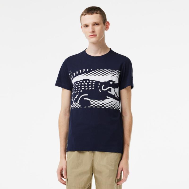Camiseta Lacoste Novak Djokovic Azul Marino - Barata Oferta Outlet