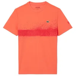T-Shirt Lacoste Novak Djokovic Orange Rouge