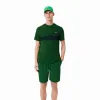 Lacoste Novak Djokovic Green Navy Blue T-Shirt