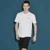 Camiseta Lacoste Sport Bordado Blanco Logo Verde