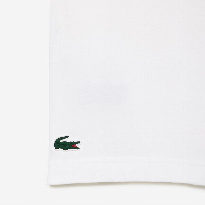 Lacoste Sport Logo Blanco Black T-Shirt