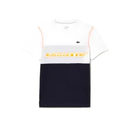 Lacoste Sport Medvedev T-shirt White Blue Orange